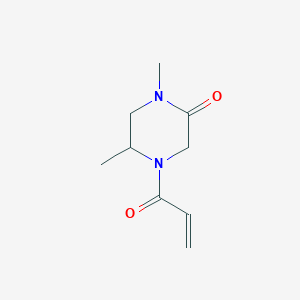1,5-Dimethyl-4-prop-2-enoylpiperazin-2-one