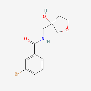 molecular formula C12H14BrNO3 B2924493 3-bromo-N-[(3-hydroxyoxolan-3-yl)methyl]benzamide CAS No. 1919553-87-9