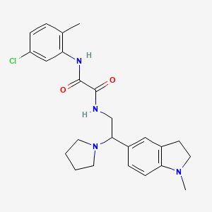 N1-(5-chloro-2-methylphenyl)-N2-(2-(1-methylindolin-5-yl)-2-(pyrrolidin-1-yl)ethyl)oxalamide