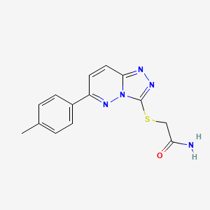 2-((6-(p-Tolyl)-[1,2,4]triazolo[4,3-b]pyridazin-3-yl)thio)acetamide