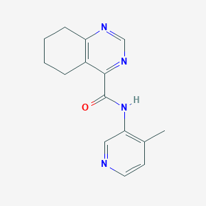 molecular formula C15H16N4O B2924509 N-(4-Methylpyridin-3-yl)-5,6,7,8-tetrahydroquinazoline-4-carboxamide CAS No. 2415541-59-0