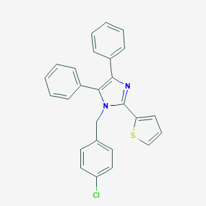 molecular formula C26H19ClN2S B292451 1-(4-chlorobenzyl)-4,5-diphenyl-2-(2-thienyl)-1H-imidazole 