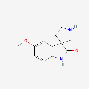 molecular formula C12H14N2O2 B2924510 5-Methoxyspiro[indoline-3,3'-pyrrolidin]-2-one CAS No. 146309-33-3