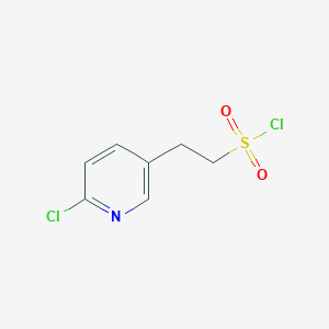 molecular formula C7H7Cl2NO2S B2924515 2-(6-氯吡啶-3-基)乙烷磺酰氯 CAS No. 2356814-10-1