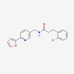3-(2-bromophenyl)-N-((6-(furan-2-yl)pyridin-3-yl)methyl)propanamide