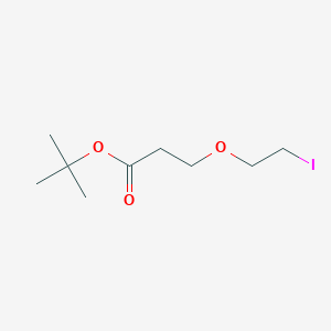 molecular formula C9H17IO3 B2924532 tert-Butyl 3-(2-iodoethoxy)propanoate CAS No. 2296723-16-3
