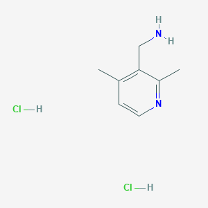 molecular formula C8H14Cl2N2 B2924539 (2,4-Dimethylpyridin-3-yl)methanamine;dihydrochloride CAS No. 2580230-43-7