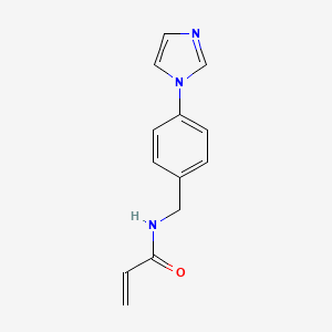molecular formula C13H13N3O B2924560 N-[p-(4(5)-imidazolyl)benzyl]acrylamid CAS No. 2361658-32-2