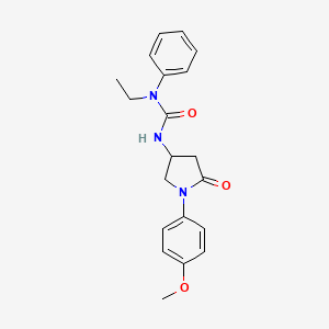 1-Ethyl-3-(1-(4-methoxyphenyl)-5-oxopyrrolidin-3-yl)-1-phenylurea