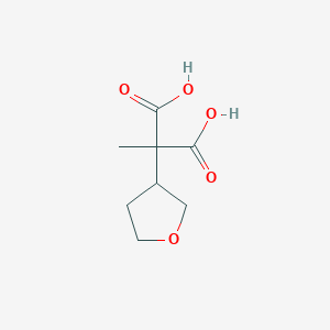 molecular formula C8H12O5 B2924572 2-甲基-2-(氧杂环丙烷-3-基)丙二酸 CAS No. 2309734-54-9