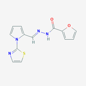 N'-[(1E)-[1-(1,3-thiazol-2-yl)-1H-pyrrol-2-yl]methylidene]furan-2-carbohydrazide