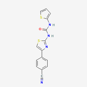 1-(4-(4-Cyanophenyl)thiazol-2-yl)-3-(thiophen-2-yl)urea
