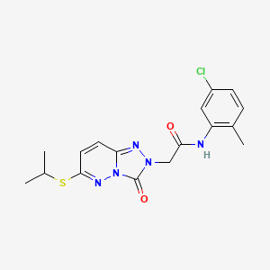 N-(5-chloro-2-methylphenyl)-2-(6-(isopropylthio)-3-oxo-[1,2,4]triazolo[4,3-b]pyridazin-2(3H)-yl)acetamide