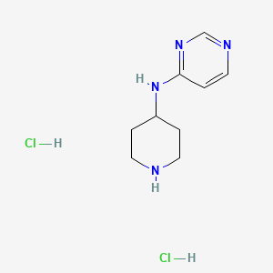molecular formula C9H16Cl2N4 B2924592 N-(Piperidin-4-yl)pyrimidin-4-amine dihydrochloride CAS No. 1448854-73-6
