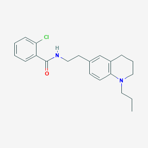 2-chloro-N-(2-(1-propyl-1,2,3,4-tetrahydroquinolin-6-yl)ethyl)benzamide