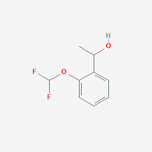 molecular formula C9H10F2O2 B2924607 1-[2-(二氟甲氧基)苯基]乙醇 CAS No. 886859-40-1