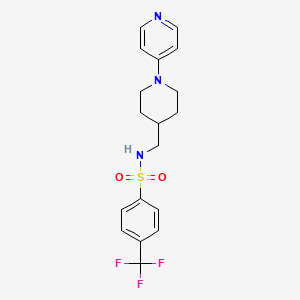 N-((1-(pyridin-4-yl)piperidin-4-yl)methyl)-4-(trifluoromethyl)benzenesulfonamide