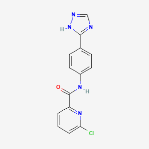 6-chloro-N-[4-(4H-1,2,4-triazol-3-yl)phenyl]pyridine-2-carboxamide