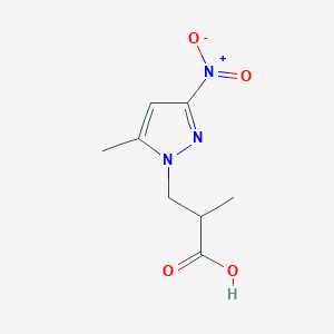 2-methyl-3-(5-methyl-3-nitro-1H-pyrazol-1-yl)propanoic acid
