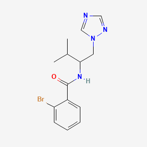 2-bromo-N-(3-methyl-1-(1H-1,2,4-triazol-1-yl)butan-2-yl)benzamide