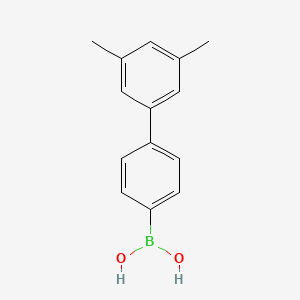 molecular formula C14H15BO2 B2924634 (3',5'-二甲基-[1,1'-联苯]-4-基)硼酸 CAS No. 1265312-55-7