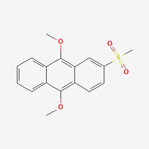 molecular formula C17H16O4S B2924643 9,10-Dimethoxy-2-(methylsulfonyl)anthracene CAS No. 2096987-93-6