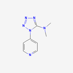molecular formula C8H10N6 B2924650 N,N-dimethyl-1-(4-pyridinyl)-1H-1,2,3,4-tetraazol-5-amine CAS No. 338417-36-0