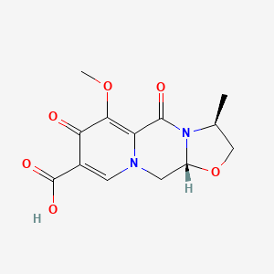 (3S,11AR)-6-methoxy-3-methyl-5,7-dioxo-2,3,5,7,11,11a-hexahydrooxazolo[3,2-a]pyrido[1,2-d]pyrazine-8-carboxylic acid