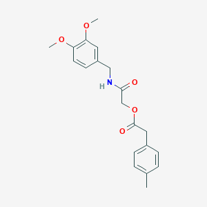 2-[(3,4-Dimethoxybenzyl)amino]-2-oxoethyl (4-methylphenyl)acetate