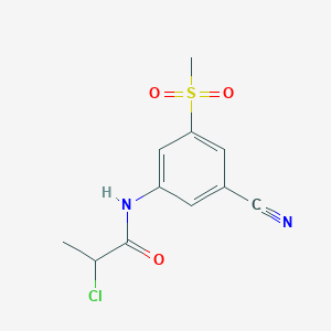2-Chloro-N-(3-cyano-5-methylsulfonylphenyl)propanamide