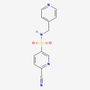 6-Cyano-N-(pyridin-4-ylmethyl)pyridine-3-sulfonamide