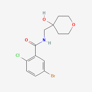 molecular formula C13H15BrClNO3 B2924679 5-bromo-2-chloro-N-[(4-hydroxyoxan-4-yl)methyl]benzamide CAS No. 1351596-56-9