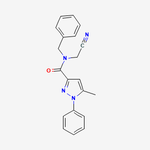 N-benzyl-N-(cyanomethyl)-5-methyl-1-phenyl-1H-pyrazole-3-carboxamide