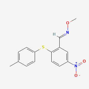 2-[(4-methylphenyl)sulfanyl]-5-nitrobenzenecarbaldehyde O-methyloxime