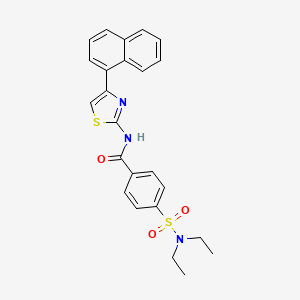 molecular formula C24H23N3O3S2 B2924694 (Z)-4-(N,N-diethylsulfamoyl)-N-(4-(naphthalen-1-yl)thiazol-2(3H)-ylidene)benzamide CAS No. 312603-88-6