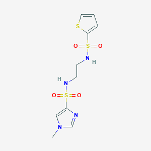 1-methyl-N-(2-(thiophene-2-sulfonamido)ethyl)-1H-imidazole-4-sulfonamide