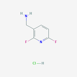 molecular formula C6H7ClF2N2 B2924706 (2,6-二氟吡啶-3-基)甲胺；盐酸盐 CAS No. 2253640-59-2