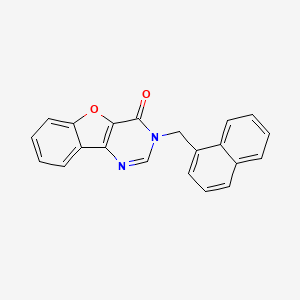 molecular formula C21H14N2O2 B2924719 3-(naphthalen-1-ylmethyl)benzofuro[3,2-d]pyrimidin-4(3H)-one CAS No. 876401-08-0
