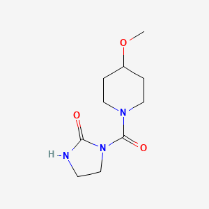 molecular formula C10H17N3O3 B2924722 1-(4-Methoxypiperidine-1-carbonyl)imidazolidin-2-one CAS No. 2097931-39-8