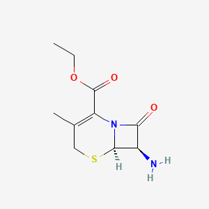 Ethyl (6R,7R)-7-amino-3-methyl-8-oxo-5-thia-1-azabicyclo[4.2.0]oct-2-ene-2-carboxylate