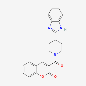 3-(4-(1H-benzo[d]imidazol-2-yl)piperidine-1-carbonyl)-2H-chromen-2-one