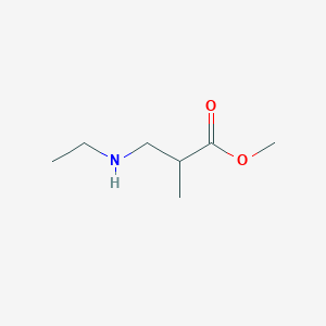 molecular formula C7H15NO2 B2924740 Methyl 3-(ethylamino)-2-methylpropanoate CAS No. 3440-33-3