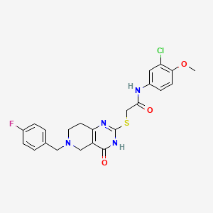 N-(3-chloro-4-methoxyphenyl)-2-{[6-(4-fluorobenzyl)-4-oxo-3,4,5,6,7,8-hexahydropyrido[4,3-d]pyrimidin-2-yl]sulfanyl}acetamide