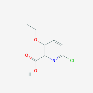 molecular formula C8H8ClNO3 B2924754 6-氯-3-乙氧基吡啶-2-羧酸 CAS No. 2260937-94-6