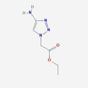 molecular formula C6H10N4O2 B2924763 ethyl 2-(4-amino-1H-1,2,3-triazol-1-yl)acetate CAS No. 1707602-69-4