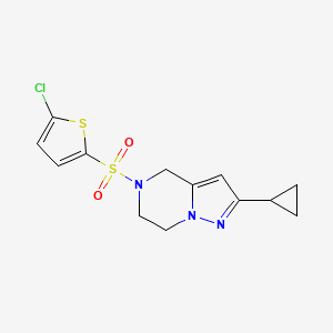 5-((5-Chlorothiophen-2-yl)sulfonyl)-2-cyclopropyl-4,5,6,7-tetrahydropyrazolo[1,5-a]pyrazine