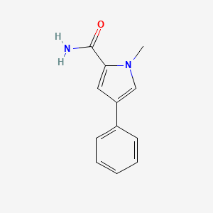 molecular formula C12H12N2O B2924765 1-methyl-4-phenyl-1H-pyrrole-2-carboxamide CAS No. 2178771-60-1