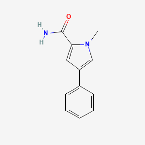 molecular formula C12H12N2O B2924765 1-甲基-4-苯基-1H-吡咯-2-甲酰胺 CAS No. 2178771-60-1