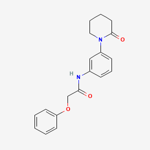 molecular formula C19H20N2O3 B2924791 N-(3-(2-oxopiperidin-1-yl)phenyl)-2-phenoxyacetamide CAS No. 942013-95-8