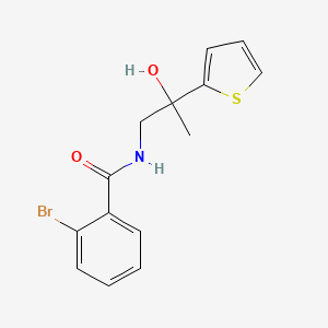 2-bromo-N-(2-hydroxy-2-(thiophen-2-yl)propyl)benzamide